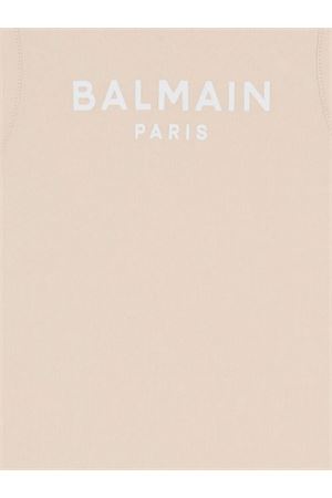 beige fabric cotton BALMAIN PARIS KIDS | BY8A12Z3277107BC